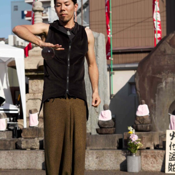 大須大道町人祭で火付盗賊ファイアーパフォーマンス