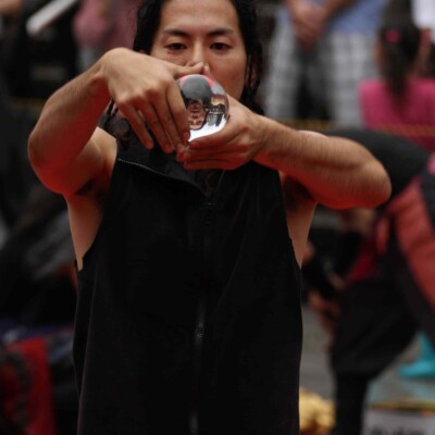 おこたんぺコンタクトジャグリング 大須大道町人祭で火付盗賊ファイアーパフォーマンス