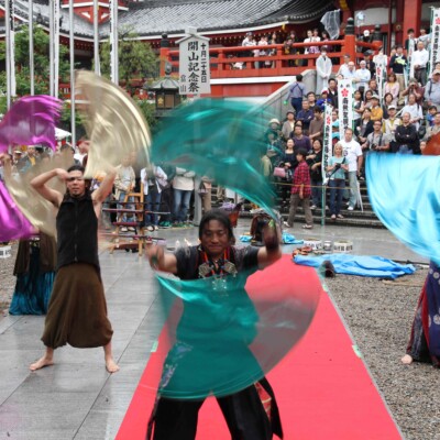 大須大道町人祭で火付盗賊ファイアーパフォーマンス