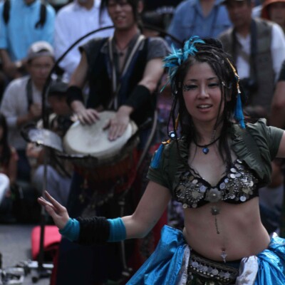 大須大道町人祭で火付盗賊ファイアーパフォーマンス