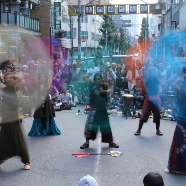 大須大道町人祭で火付盗賊ファイアーパフォーマンス