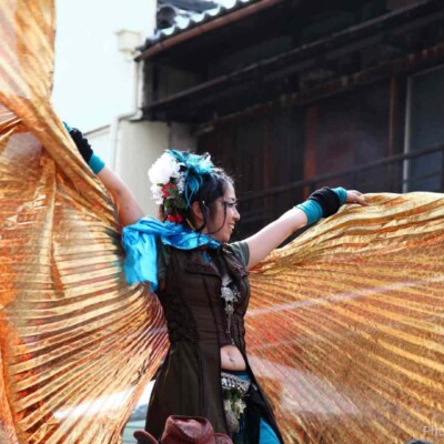 大須大道町人祭で火付盗賊ファイアーパフォーマンス