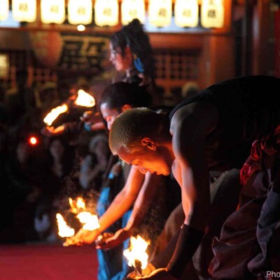 大須大道町人祭で火付盗賊ファイアーパフォーマンス