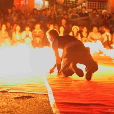 大須大道町人祭で火付盗賊ファイアーパフォーマンス
