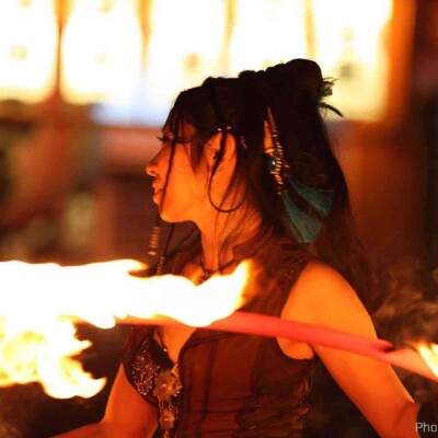 大須大道町人祭で火付盗賊ファイアーパフォーマンス