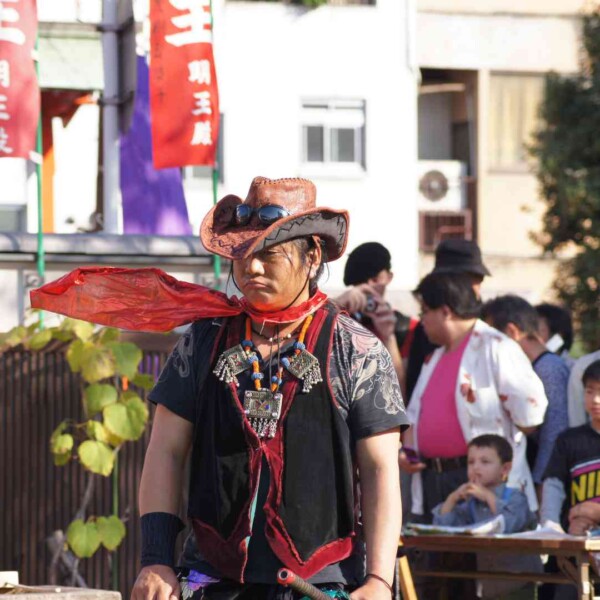 大須大道町人祭で火付盗賊ファイアーパフォーマンス