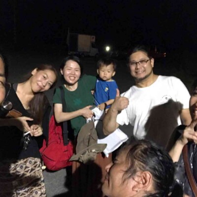 スキージャム勝山のジオイルミネーションでファイアーパフォーマンス