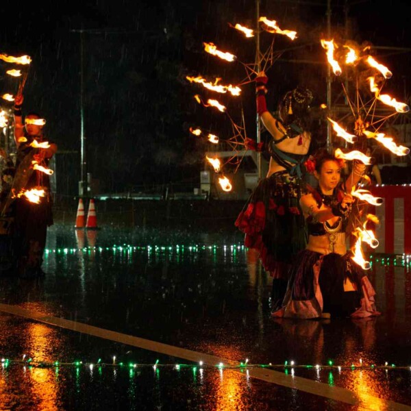 気仙沼みなとまつりでファイアーパフォーマンス