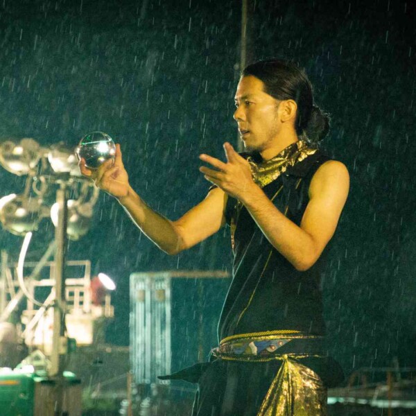 気仙沼みなとまつりでファイアーパフォーマンス