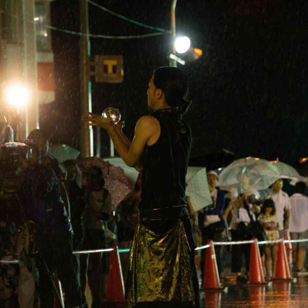 気仙沼みなとまつりでファイアーパフォーマンス