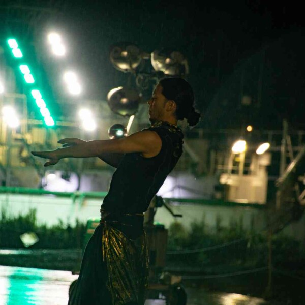 気仙沼みなとまつりでファイアーパフォーマンス