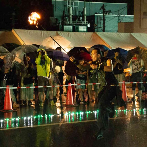 気仙沼みなとまつりでファイアーパフォーマンス