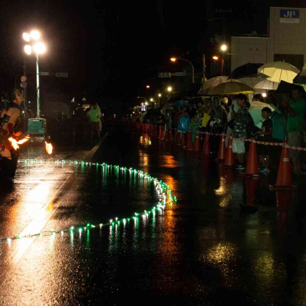 気仙沼みなとまつりでファイアーパフォーマンス