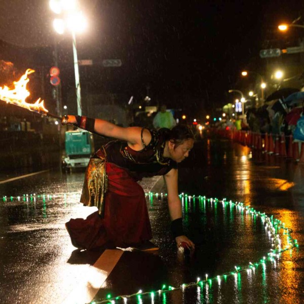 気仙沼みなとまつりでファイアーパフォーマンス