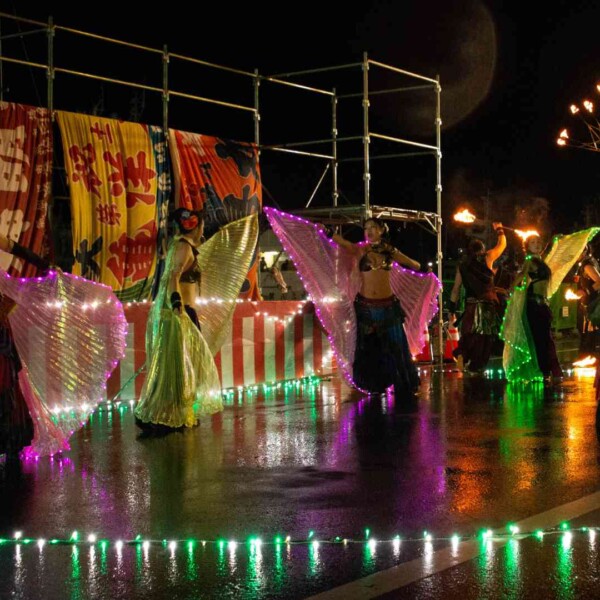 気仙沼みなとまつりでファイアーパフォーマンス