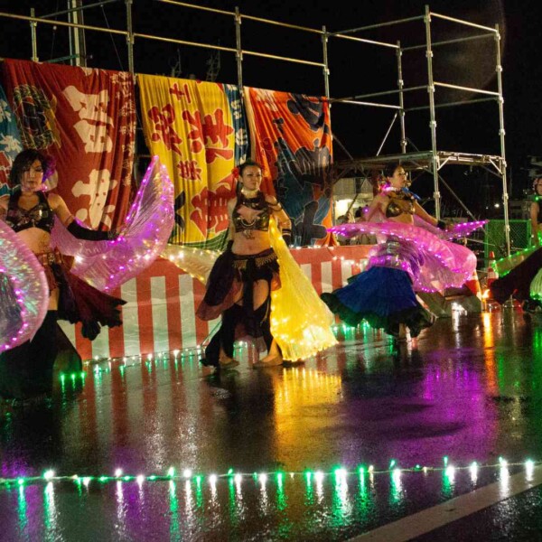 気仙沼みなとまつりでファイアーパフォーマンス