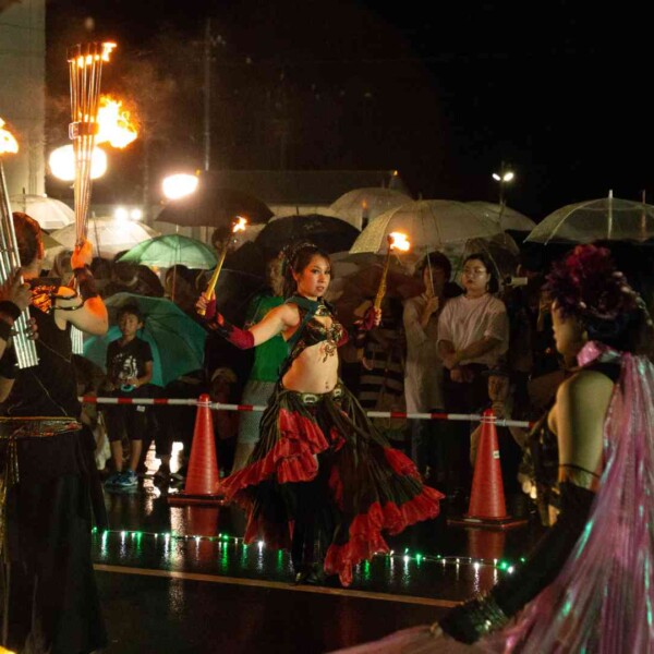 気仙沼みなとまつりでファイアーパフォーマンス