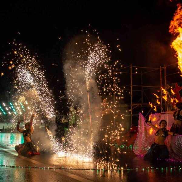 気仙沼みなとまつりでファイアーパフォーマンス