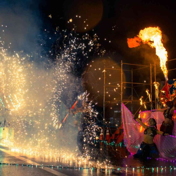 気仙沼みなとまつりでファイアーパフォーマンス