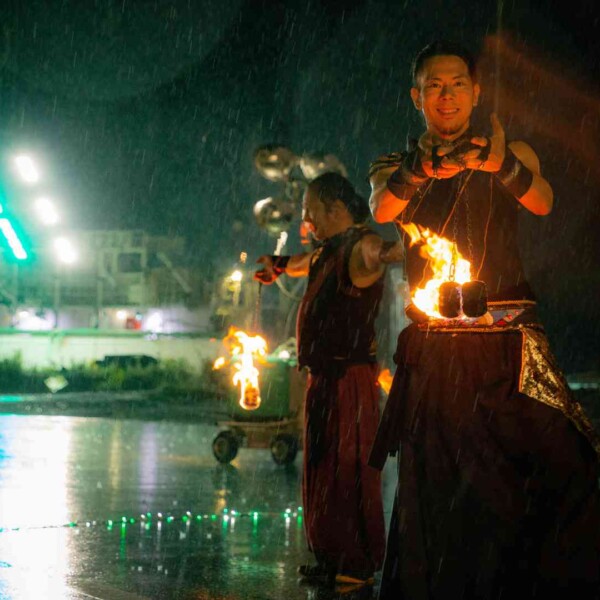 気仙沼みなとまつりでファイアーパフォーマンス