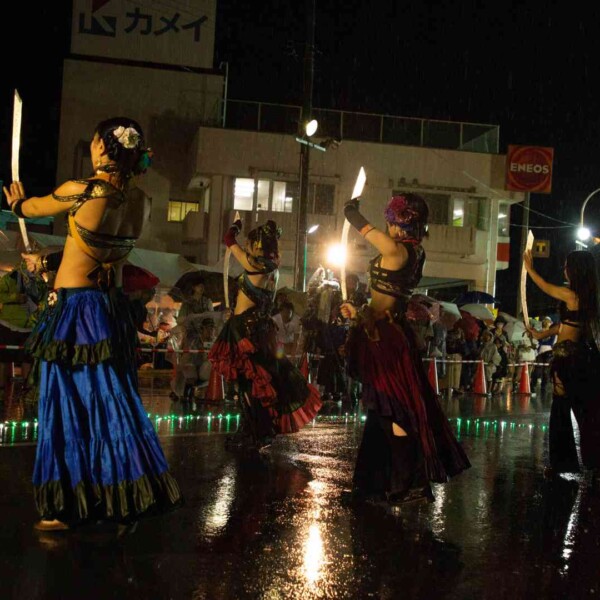 気仙沼みなとまつりでファイアーパフォーマンス