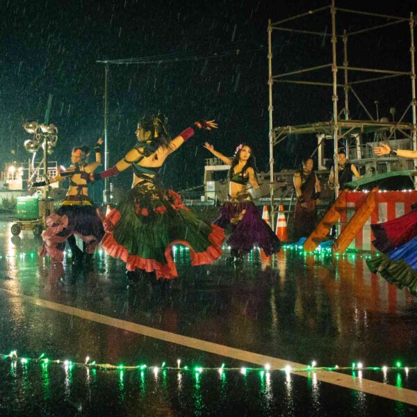 気仙沼みなとまつりでファイアーパフォーマンス