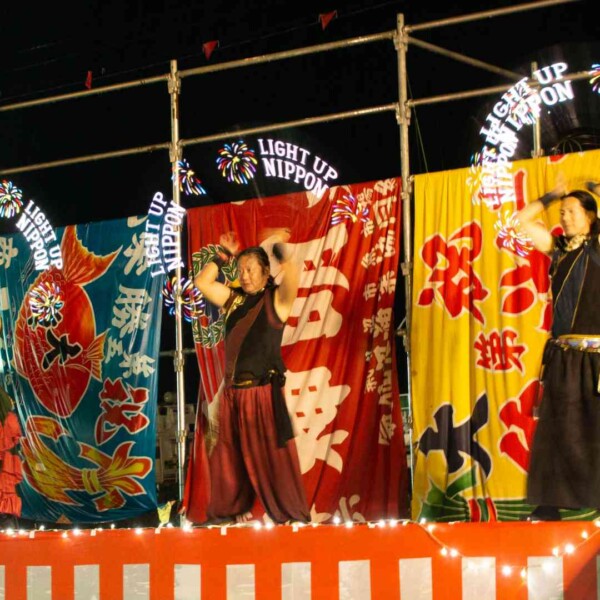 気仙沼みなとまつりでファイアーパフォーマンス