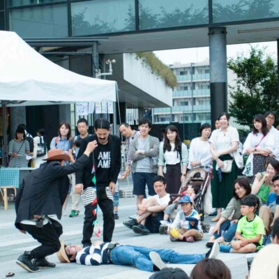 ソラマチ大道芸フェスティバルでのセイムセイムのコント