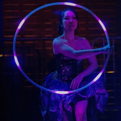 アゲハ東京の17周年イベントでライトパフォーマンス