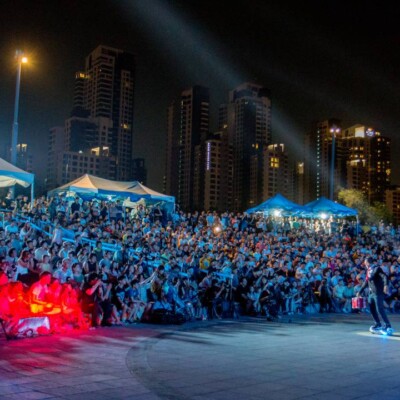 韓国のファイアーフェスティバルのステージ