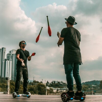 韓国のファイアーフェスティバルのバックステージ