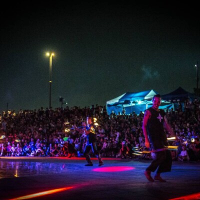 韓国のファイアーフェスティバルのステージ