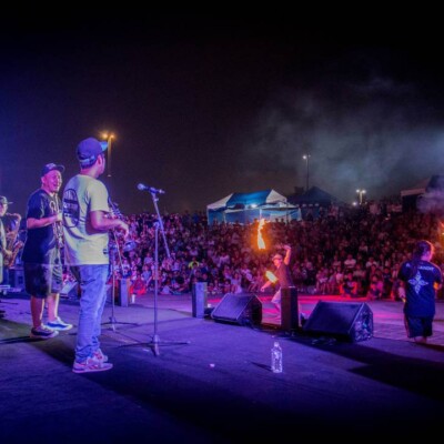 韓国のファイアーフェスティバルのステージ