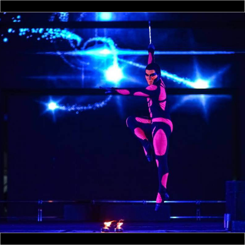 韓国のファイアーフェスティバルのステージ