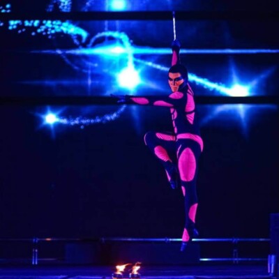 韓国のファイアーフェスティバルのステージ