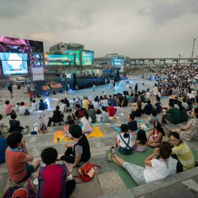 韓国のファイアーフェスティバルリハーサル