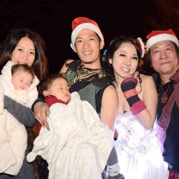 徳島のあすたむらんどでクリスマスファイアーショー