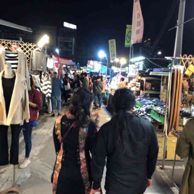 花園夜市を観光