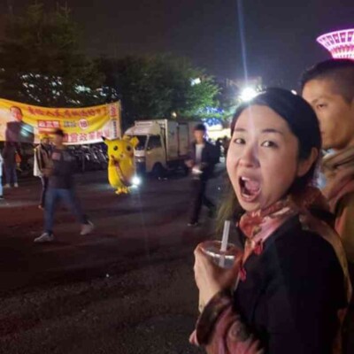 台湾選挙で盛り上がる花園夜市