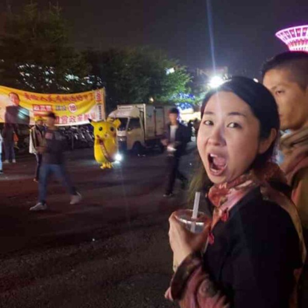 台湾選挙の時期です。盛り上がってます。ピカチュウ!? 台湾選挙で盛り上がる花園夜市