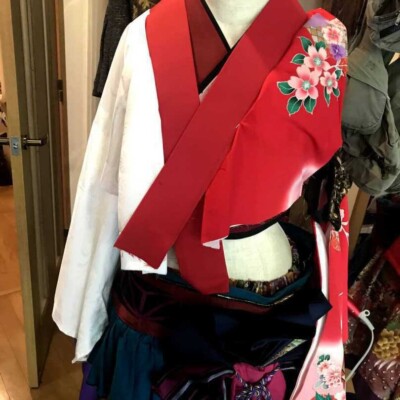 和風ベリーダンスを踊るために和風衣装を作っています。