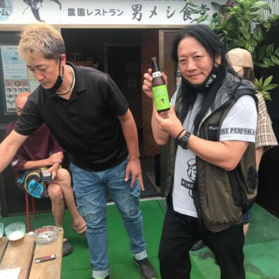 大竜ファームに、男メシ食堂が完成していました。新商品のしいたけビールやしいたけふわふわ削り節も。進化が止まらない。 八丈島グルメ