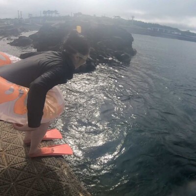 八丈島でシュノーケリング
