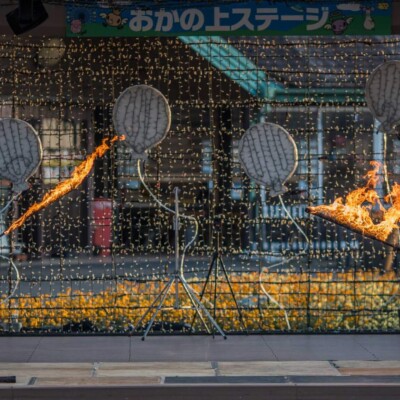 東京ドイツ村のファイヤーショー