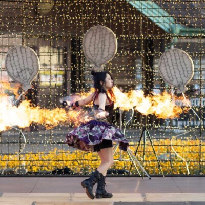 東京ドイツ村のファイヤーショー
