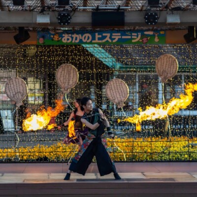 東京ドイツ村のファイヤーショー