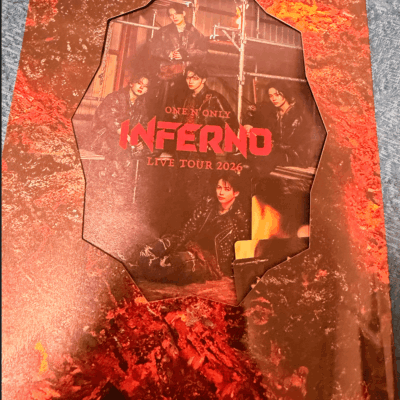 アイドルグループONE N' ONLYさんのライブツアー「INFERNO」のパンフレットです。 ONE N' ONLY LIVE TOUR 2026 「INFERNO」 OFFICIAL TOUR PAMPHLET